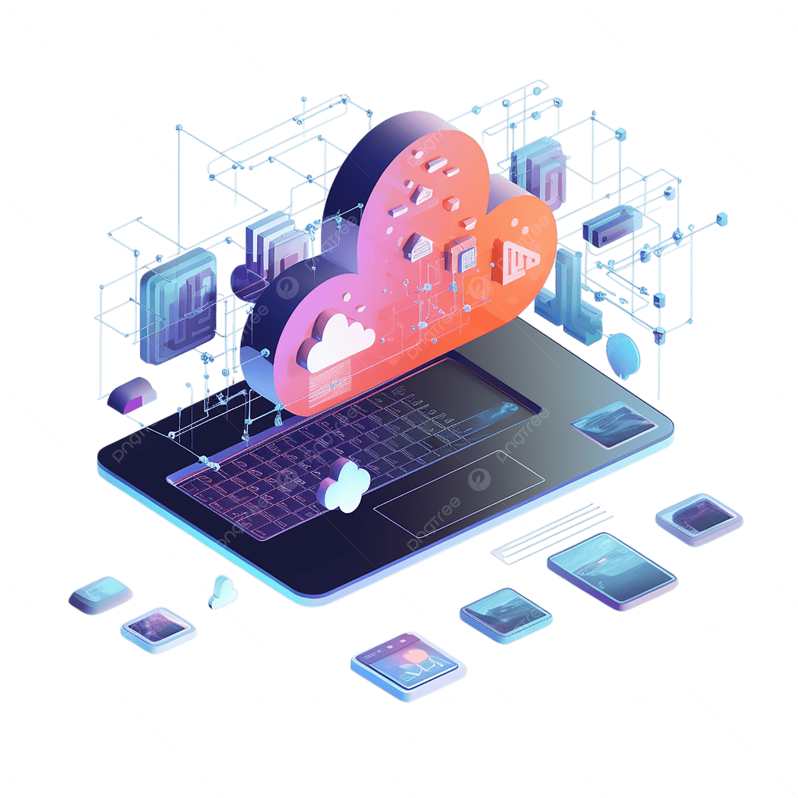 Dashboard ECOSYSTEM ERP no laptop